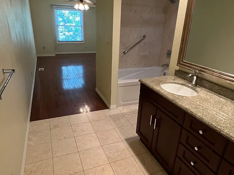 View into Master Bedroom from Master Bath