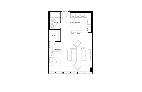 Floor plan Studio - S8