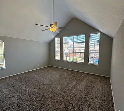 Vaulted master bedroom