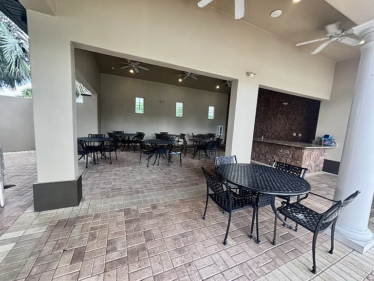 Club house eating area