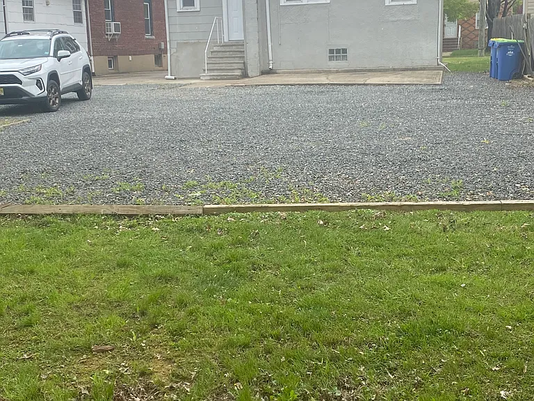 from backyard looking towards back of rental house