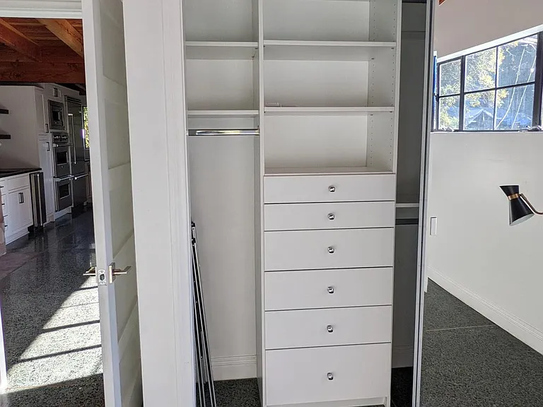 Built-ins inside Closet