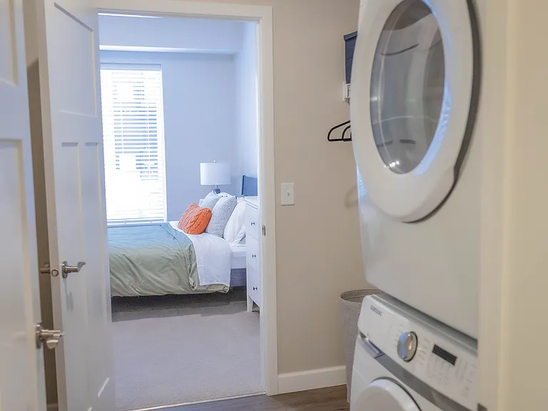 Full-size stackable laundry in all homes