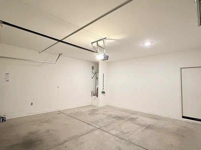 Garage with electric opener and EV charger