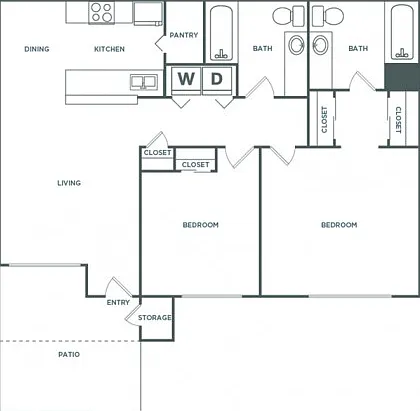 Two Bedroom Two Bathroom Two Bedroom Two Bathroom