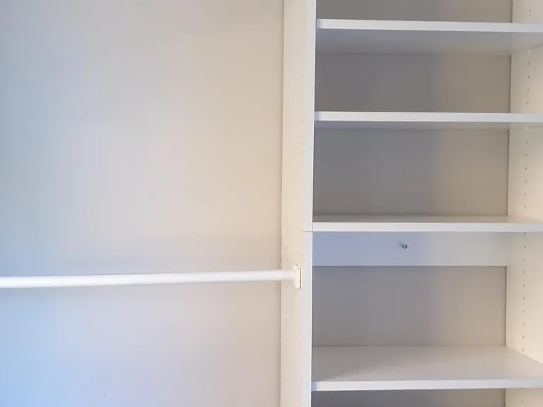 Storage in upstairs laundry room