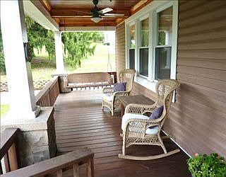 Cozy covered front porch