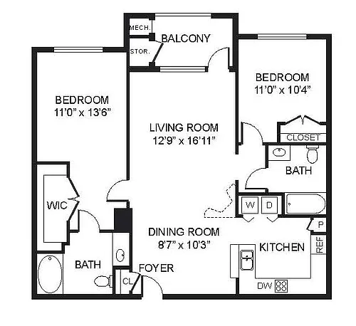 Floor plan B3