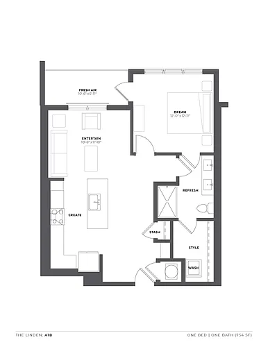 Floor plan A1B