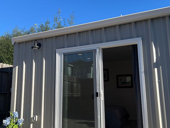 Slider off the bedroom.