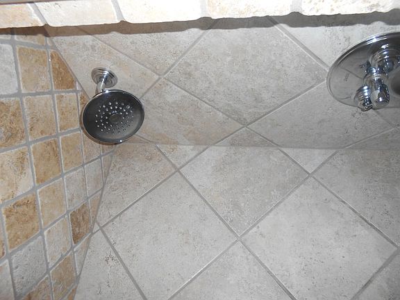 Custom Travertine/tile Shower