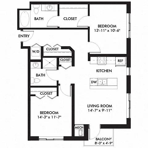 Floor plan Tower - Hyland