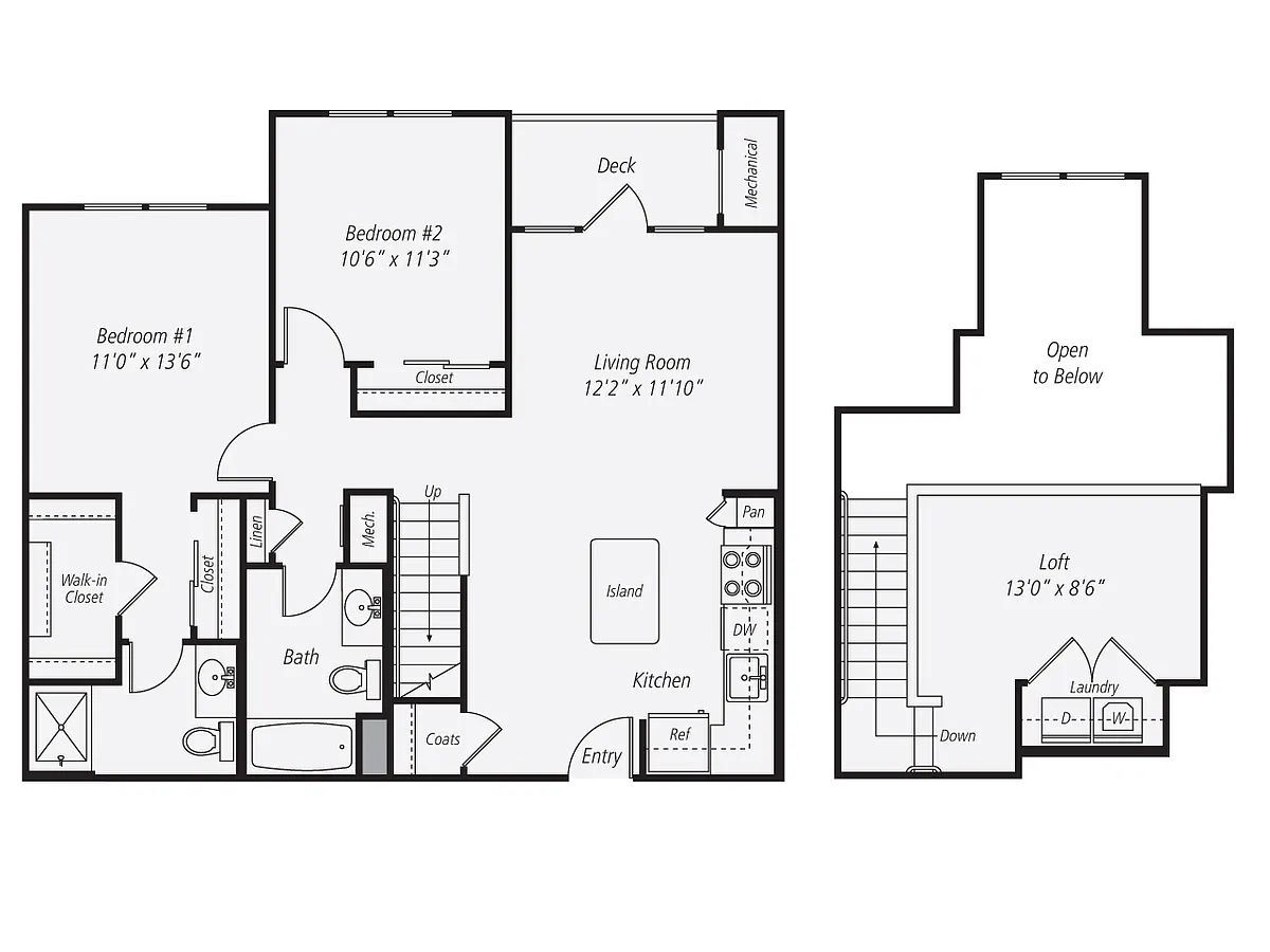 Floor plan Geranium Loft