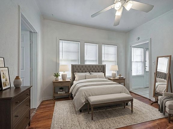 virtually staged photo of bedroom