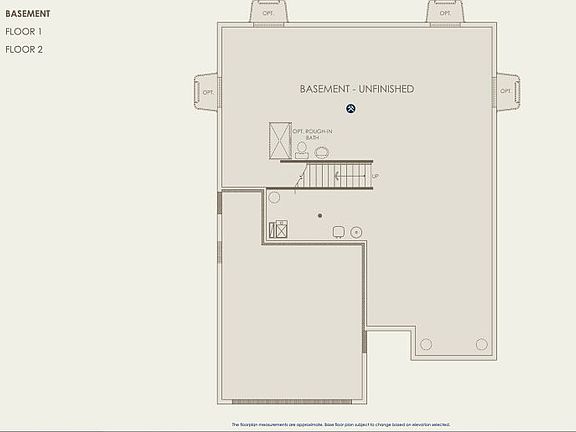 Continental II Floor Plan, Quick Move-In Home, Basement