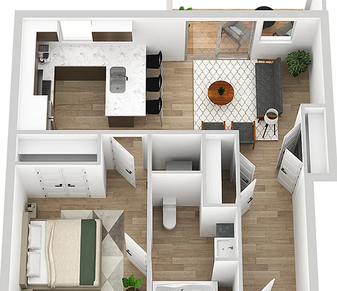 665 square foot one bedroom, one bath apartment home 665 square foot one bedroom, one bath apartment home
