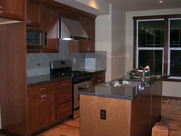 Kitchen with granite counters