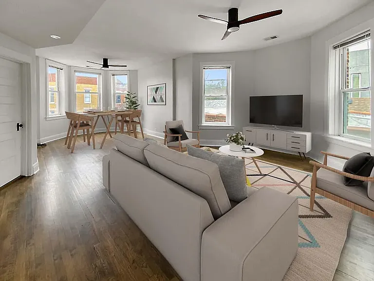 Living room (virtually staged)