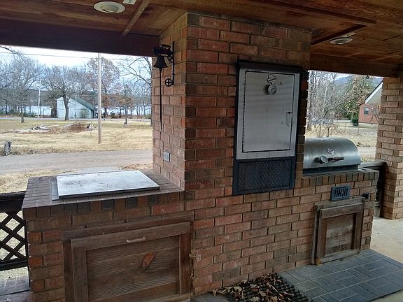 Lake view covered porch.