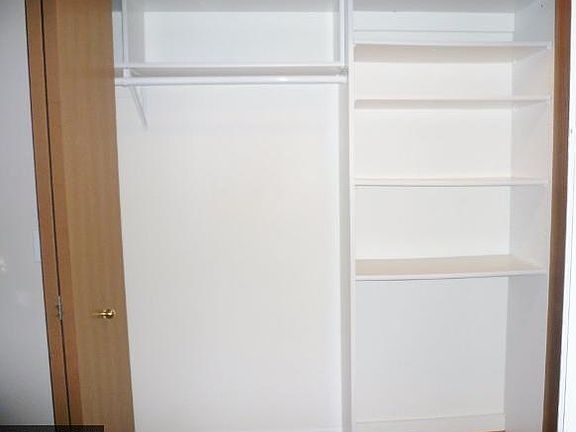 Built in storage in the entry closet