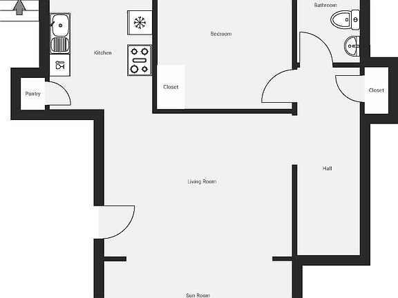 Spacious floor plan!
