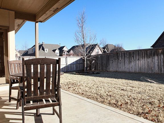 Backyard view from patio