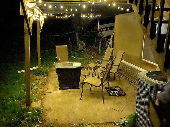 Under deck patio