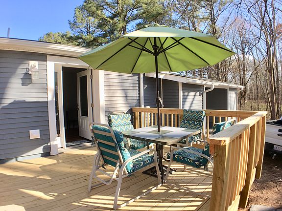 Large deck attached.