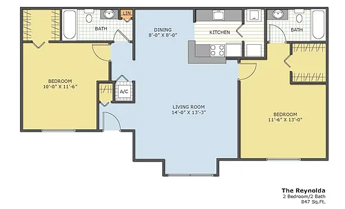 Floor plan Reynolda Renovated