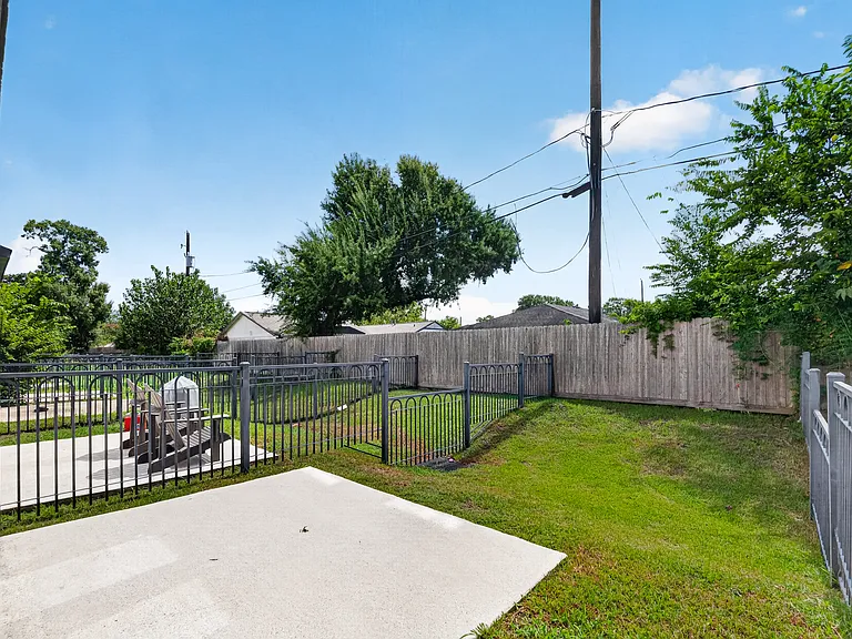 Private gated backyard with space for outdoor enjoyment