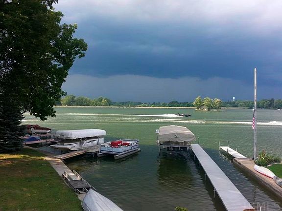 Dock that is included with Sale & Tritoon and boatlift to show layout