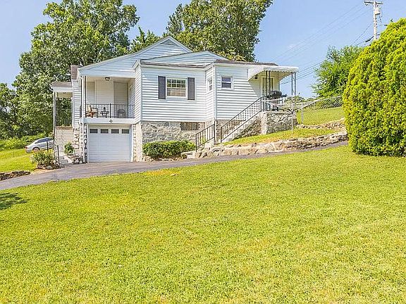 Side porches and driveway