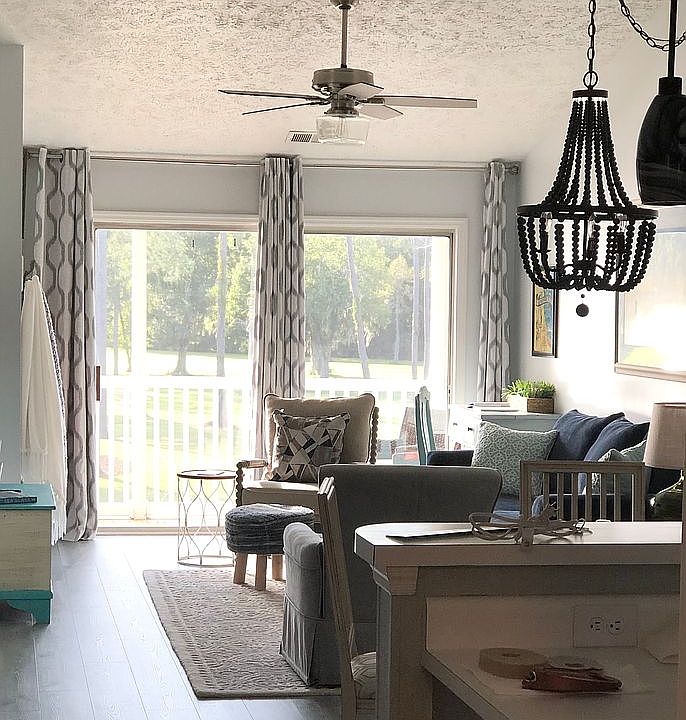 Relaxing open living room