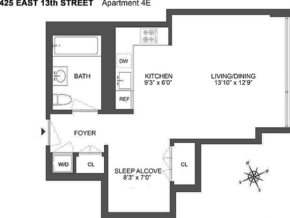 2nd image of 425 E 13th St APT 4E