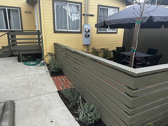 Private front patio