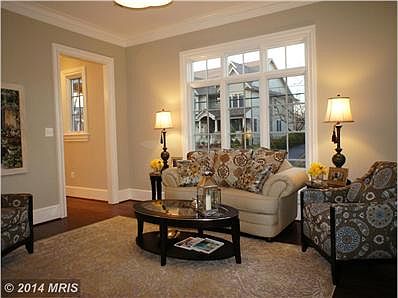 Large casement windows provide natural light