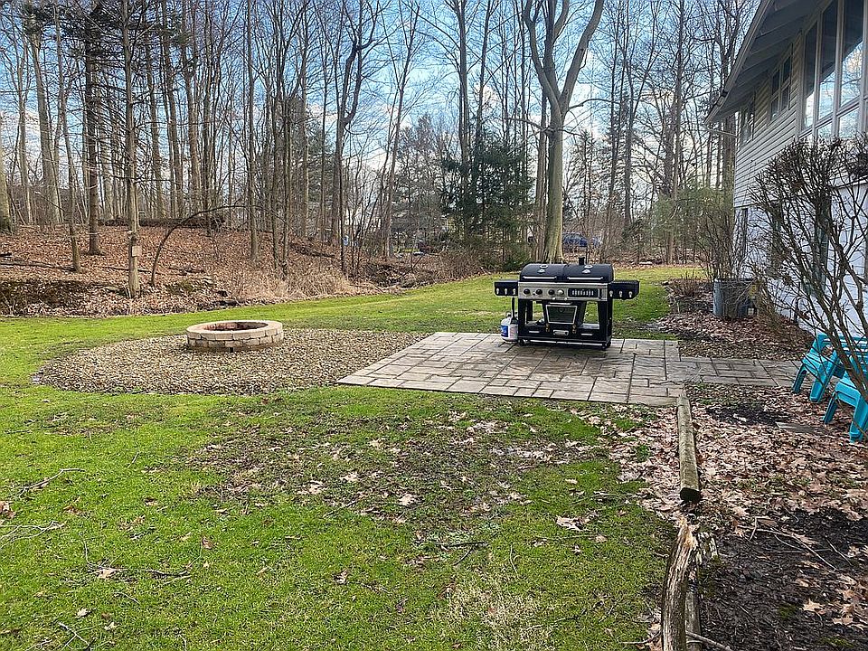 Backyard patio and fire pit 
