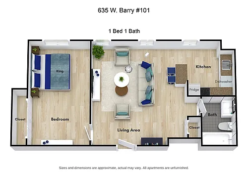 Floor plan 1 Bed