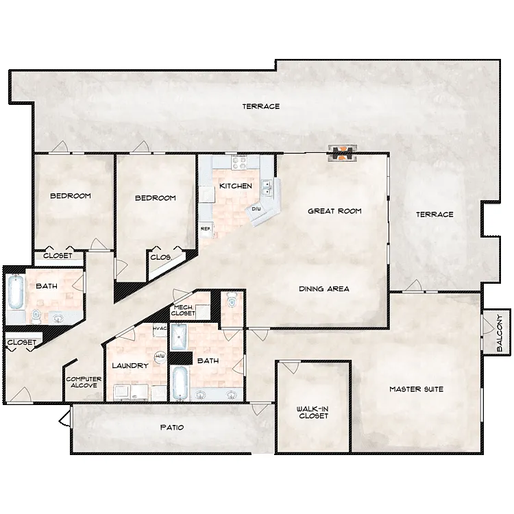 Floor plan Potrero