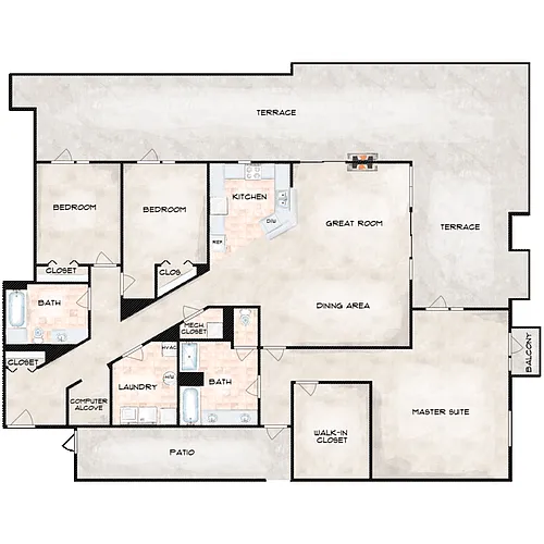 Floor plan Potrero