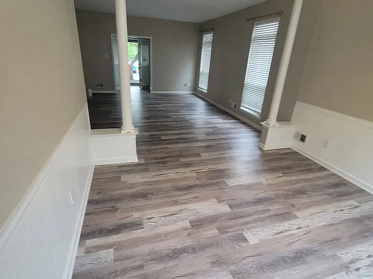 living room view towards front door