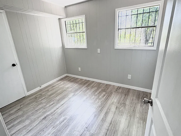 Bedroom with insuite bathroom and new LVT floors.