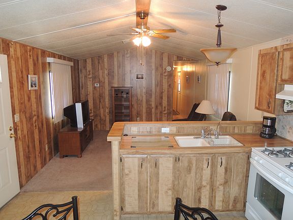 Kitchen view to living room
