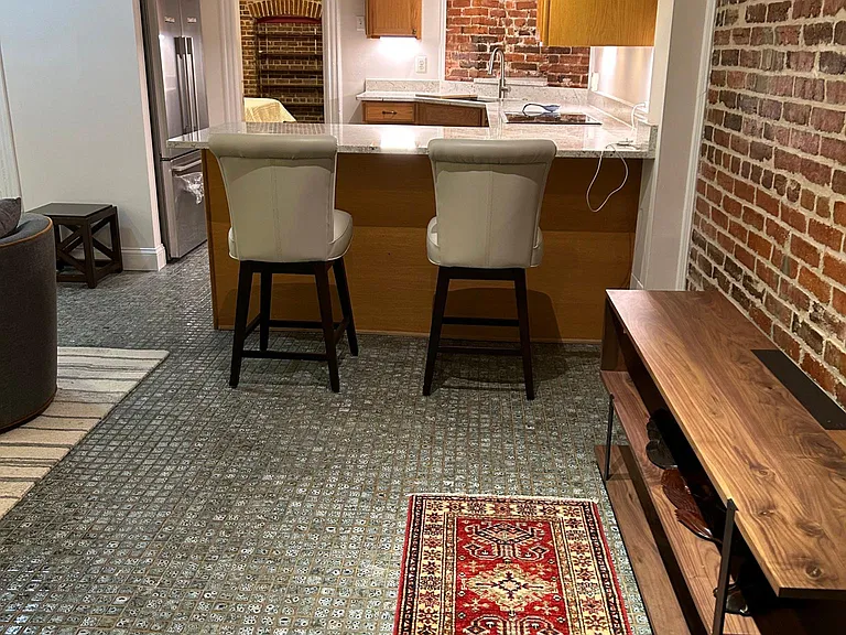 Sit at the counter to work or for casual meals