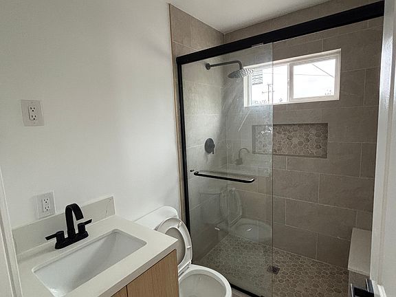 Bathroom with walk in shower