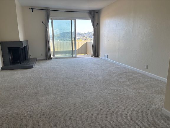 Living room with fireplace