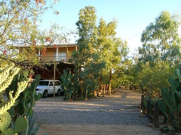 Rear driveway car port