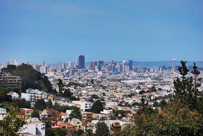 View towards Oakland Hills