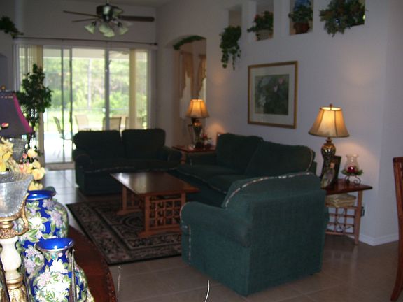 LOOKING OUT AT THE POOL