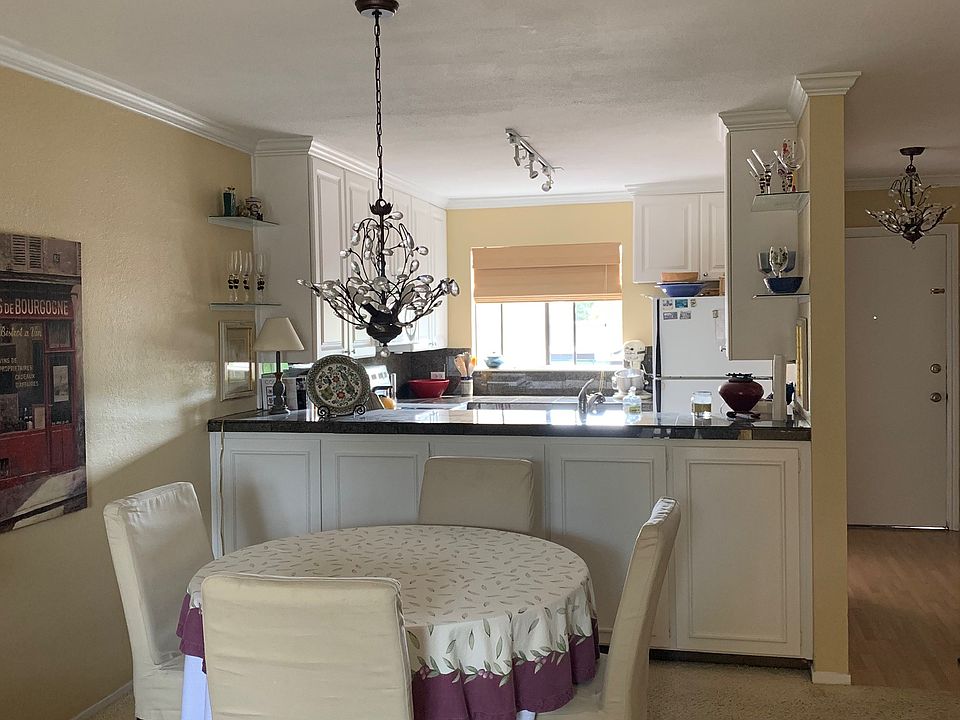 Dining Area with large storage cabinets available